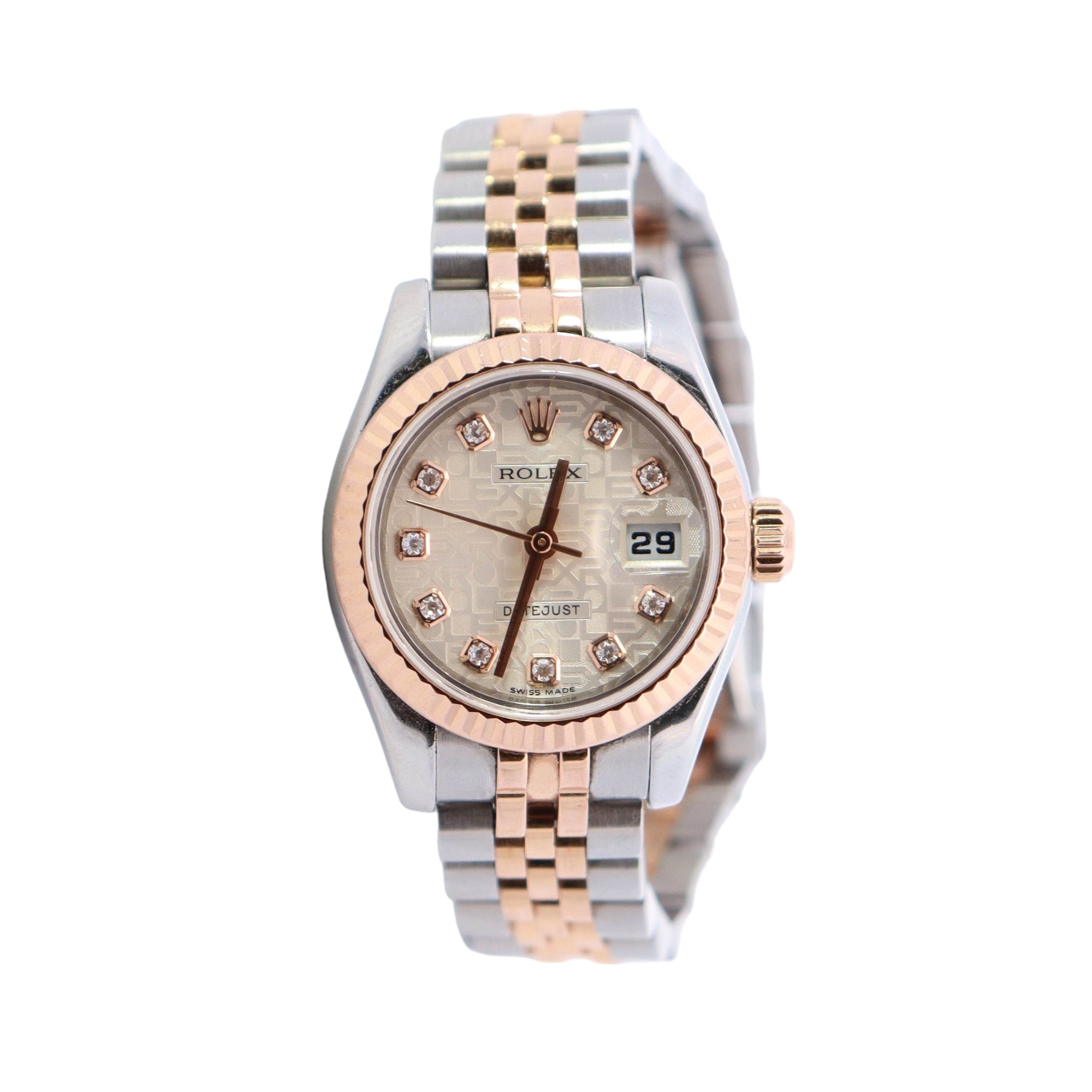 Rolex Datejust 26mm Ivory Dial Watch Ref# 179171 - Happy Jewelers Fine Jewelry Lifetime Warranty