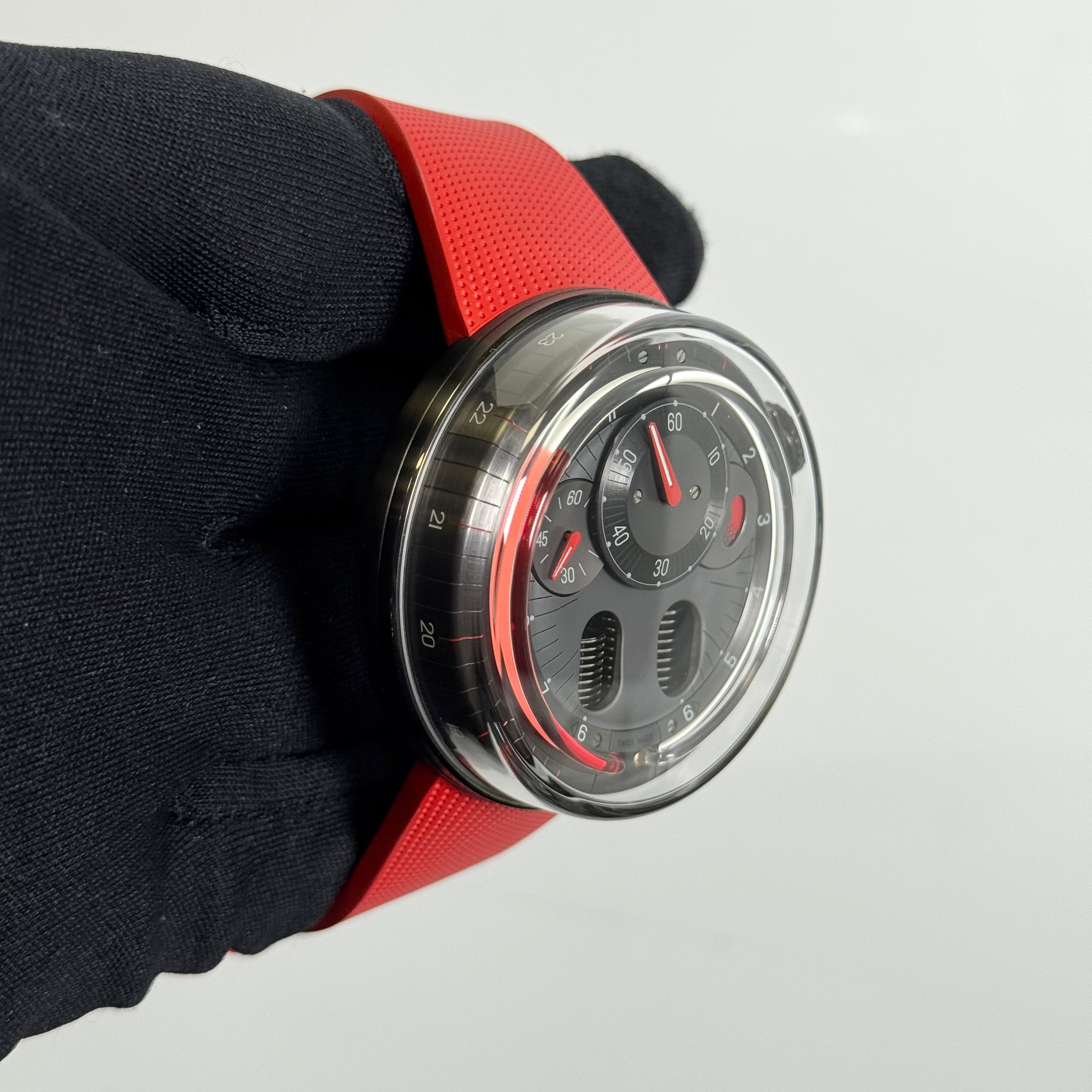 HYT H0 Stainless Steel 48.8mm Anthracite Dial Watch Ref# H01488-A - Happy Jewelers Fine Jewelry Lifetime Warranty