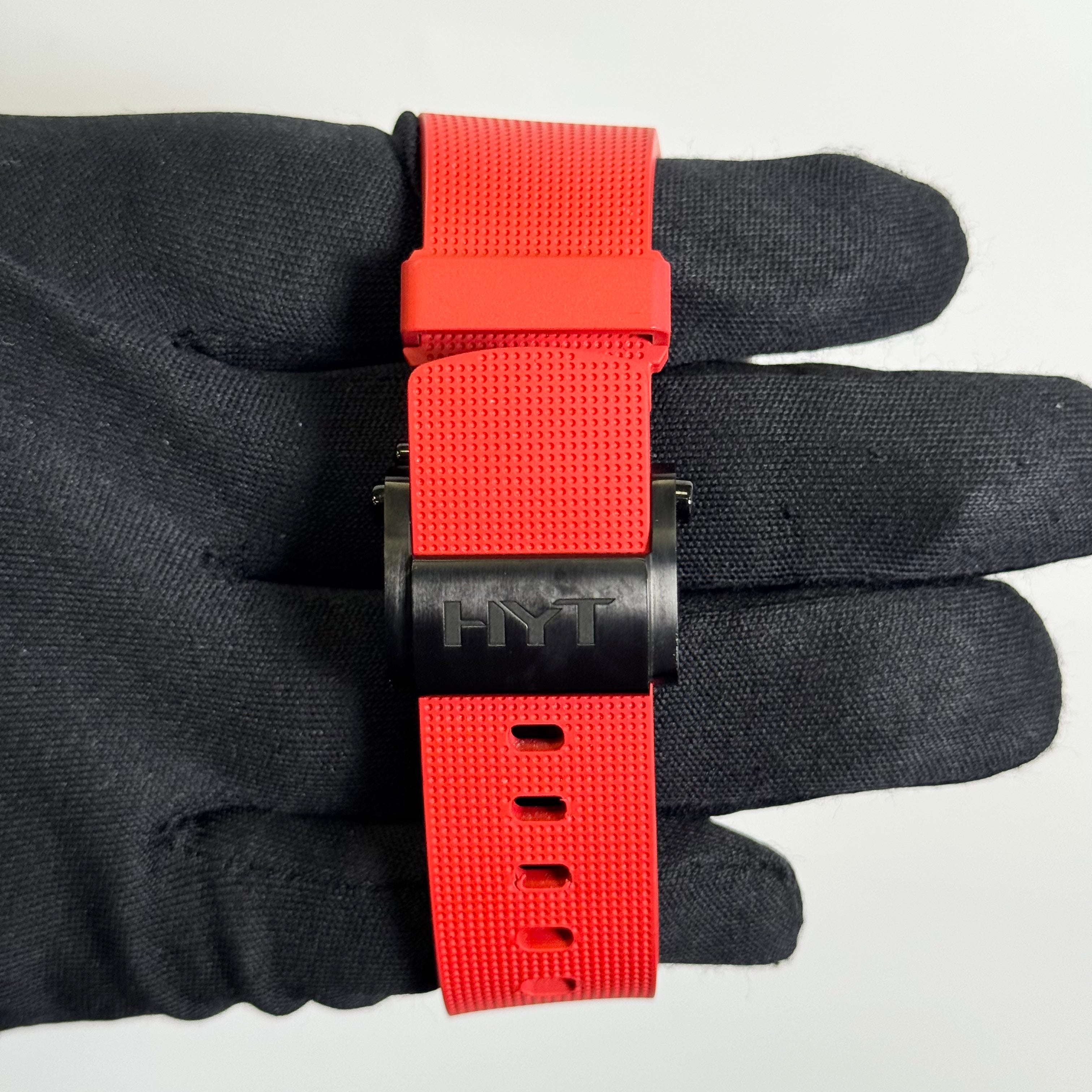 HYT H0 Stainless Steel 48.8mm Anthracite Dial Watch Ref# H01488-A - Happy Jewelers Fine Jewelry Lifetime Warranty