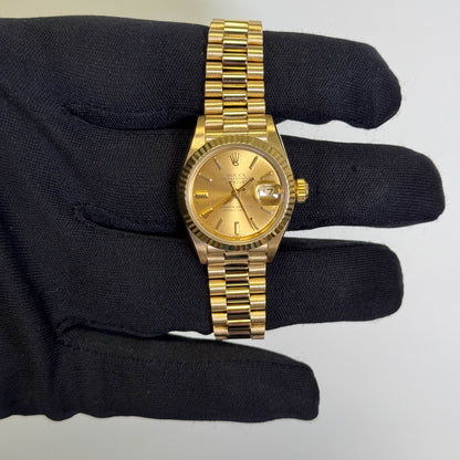Rolex Datejust 26mm Champagne Dial Watch Ref# 69178 - Happy Jewelers Fine Jewelry Lifetime Warranty