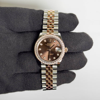 Rolex Datejust 31mm Brown Dial Watch Ref# 278381RBR - Happy Jewelers Fine Jewelry Lifetime Warranty