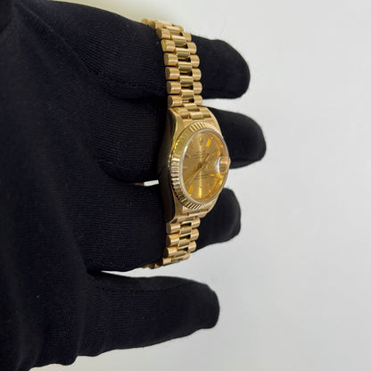 Rolex Datejust 26mm Champagne Dial Watch Ref# 69178 - Happy Jewelers Fine Jewelry Lifetime Warranty