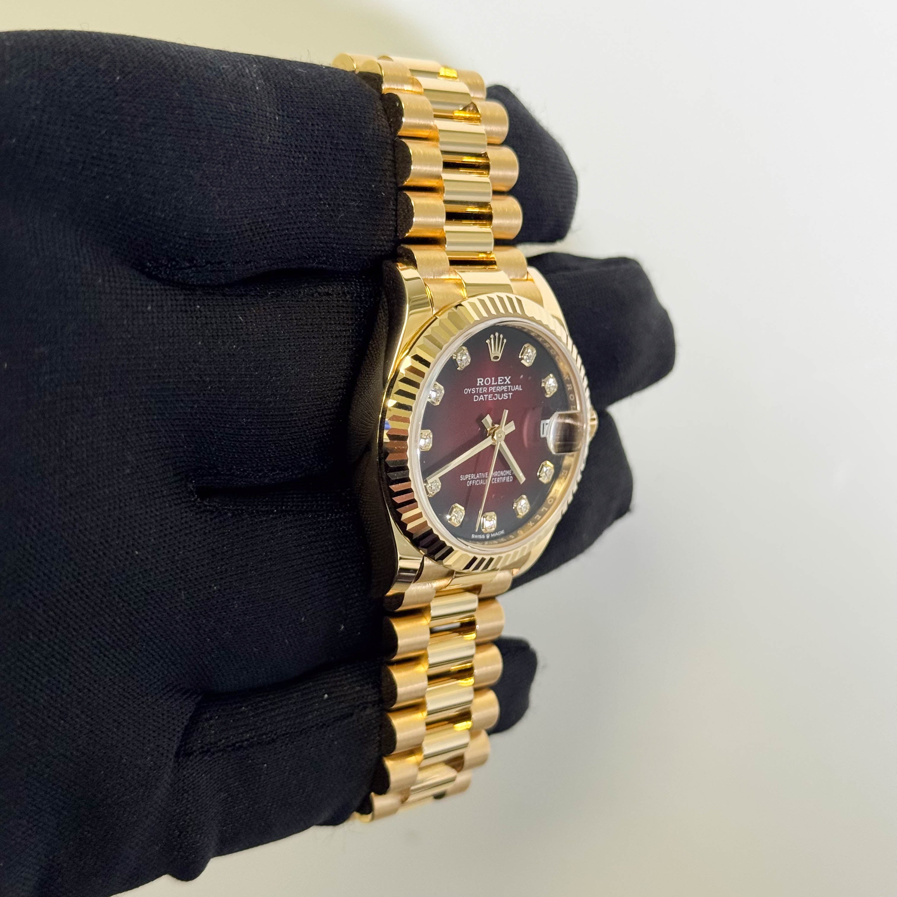 Rolex Datejust 31mm Red Ombre Dial Watch Ref# 278278 - Happy Jewelers Fine Jewelry Lifetime Warranty