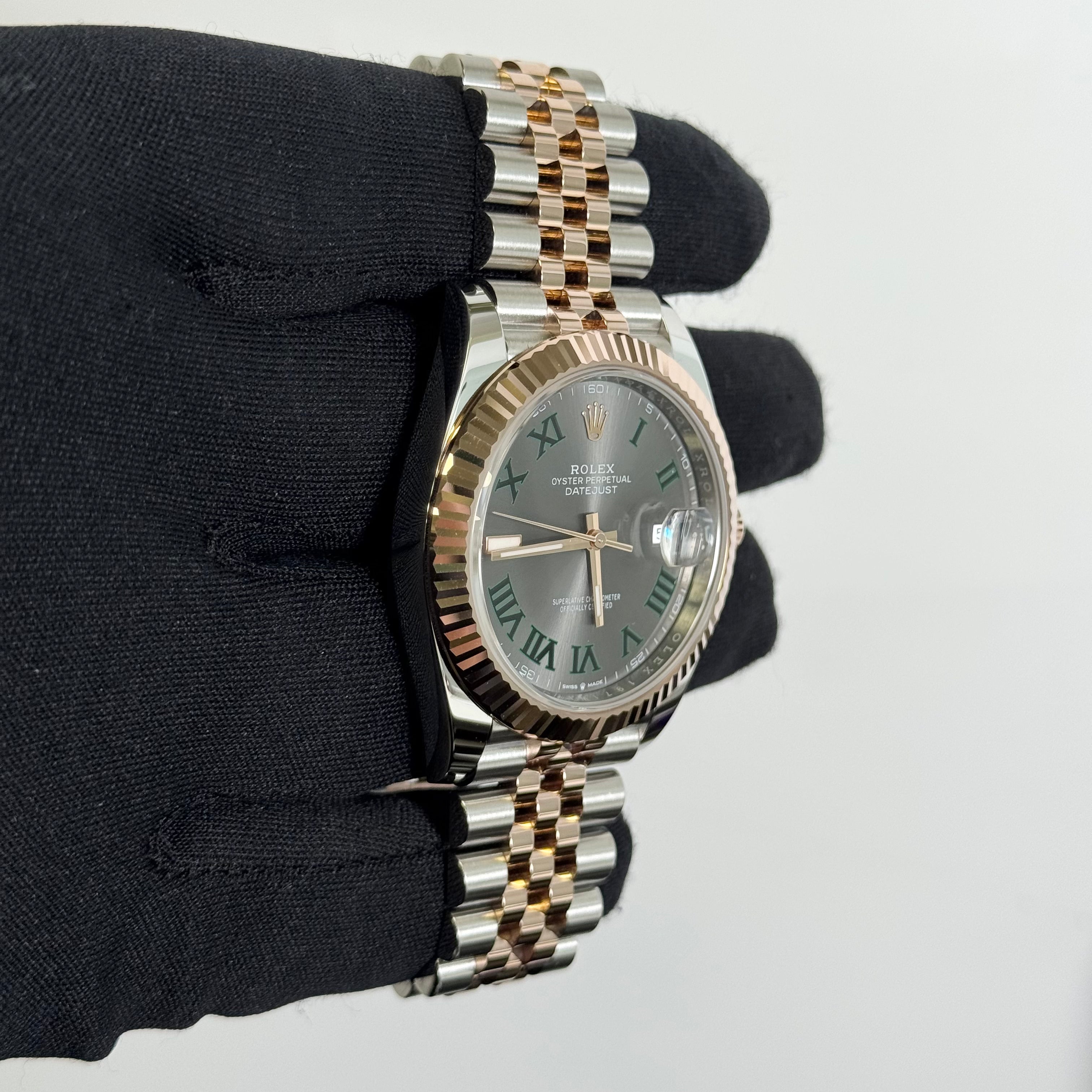 Rolex Datejust 41mm Wimbledon Dial Watch Ref# 126331 - Happy Jewelers Fine Jewelry Lifetime Warranty