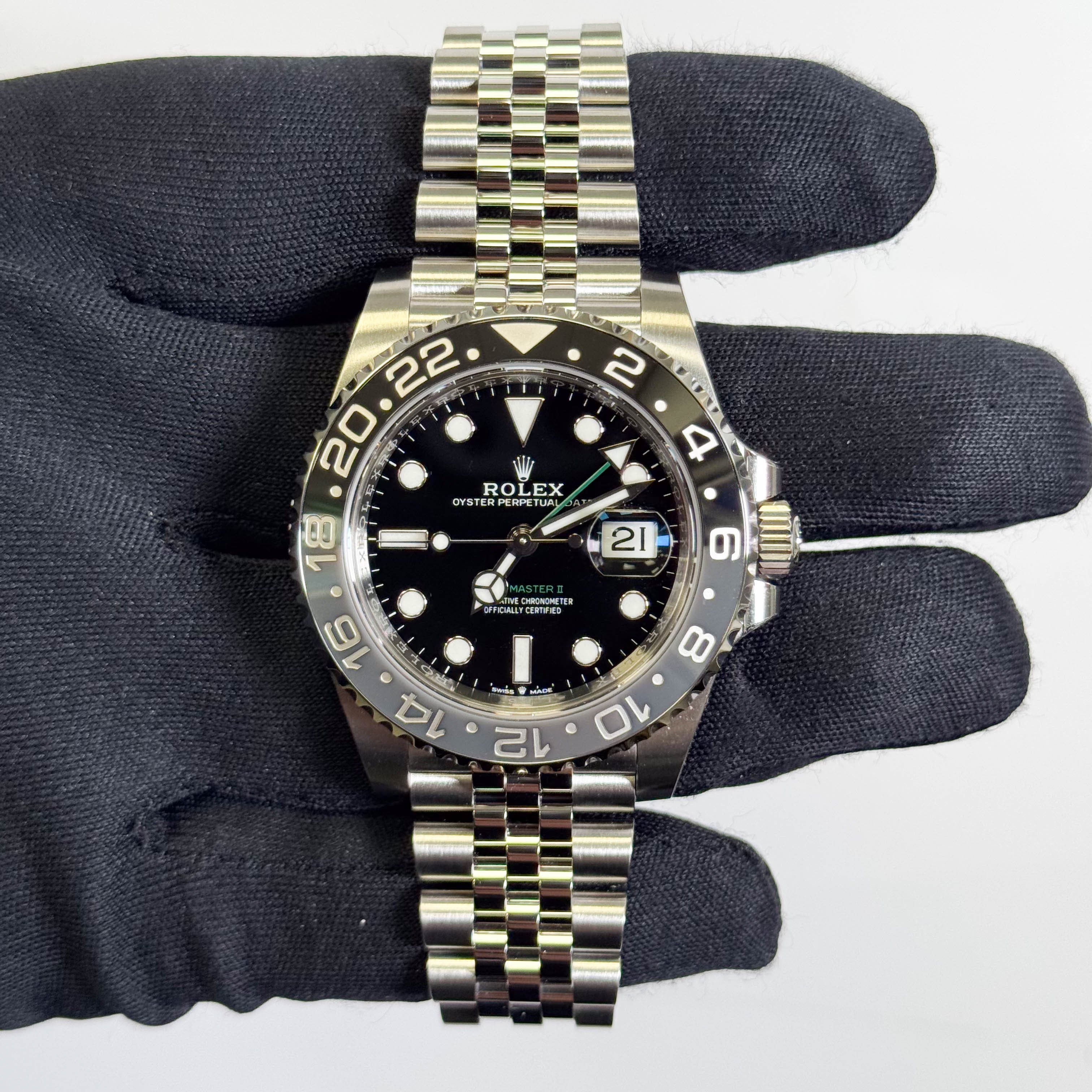 Rolex GMT-Master II 40mm Black Dial Watch Ref# 126710GRNR - Happy Jewelers Fine Jewelry Lifetime Warranty