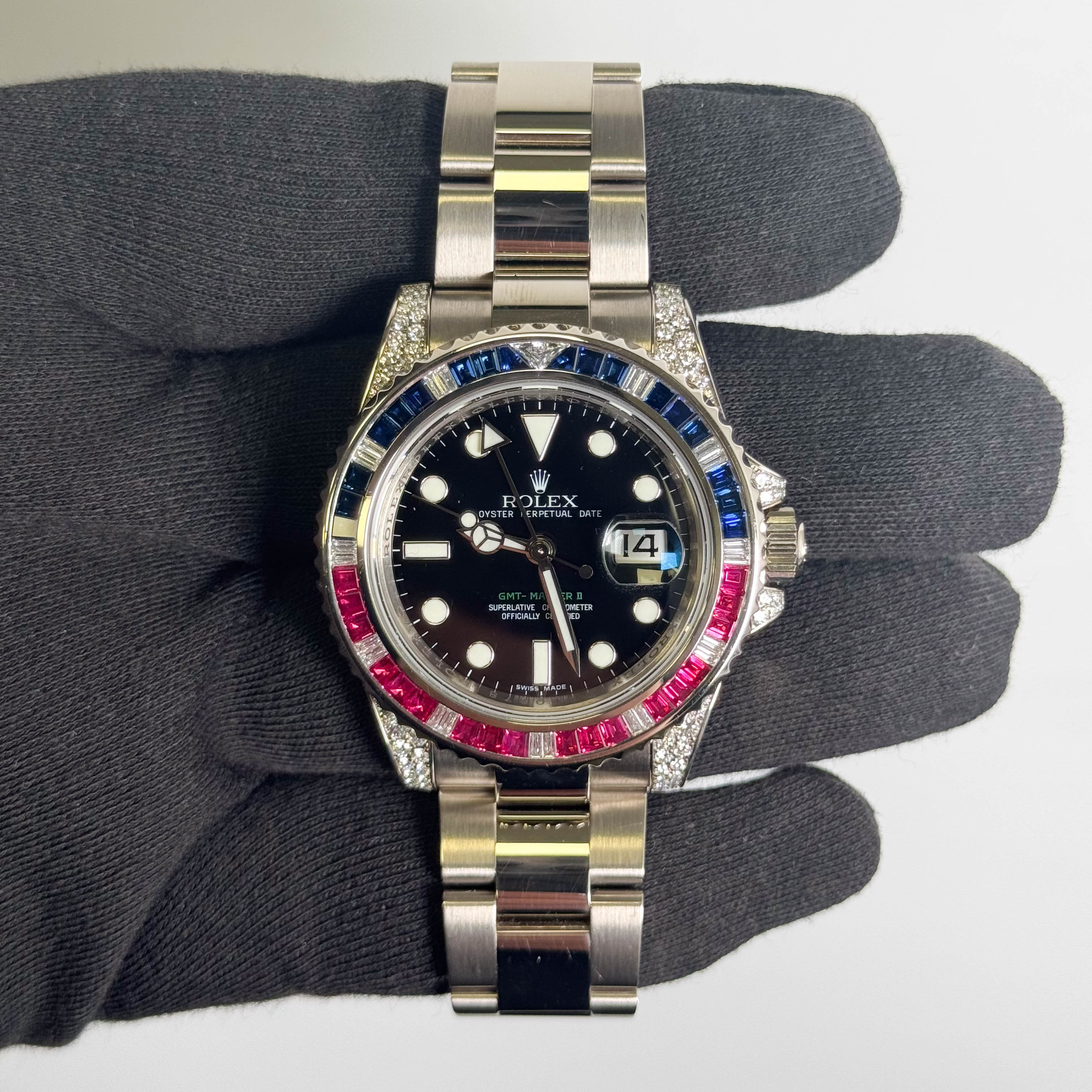 Rolex GMT Master II 40mm Black Dial Watch Ref# 116759SARU