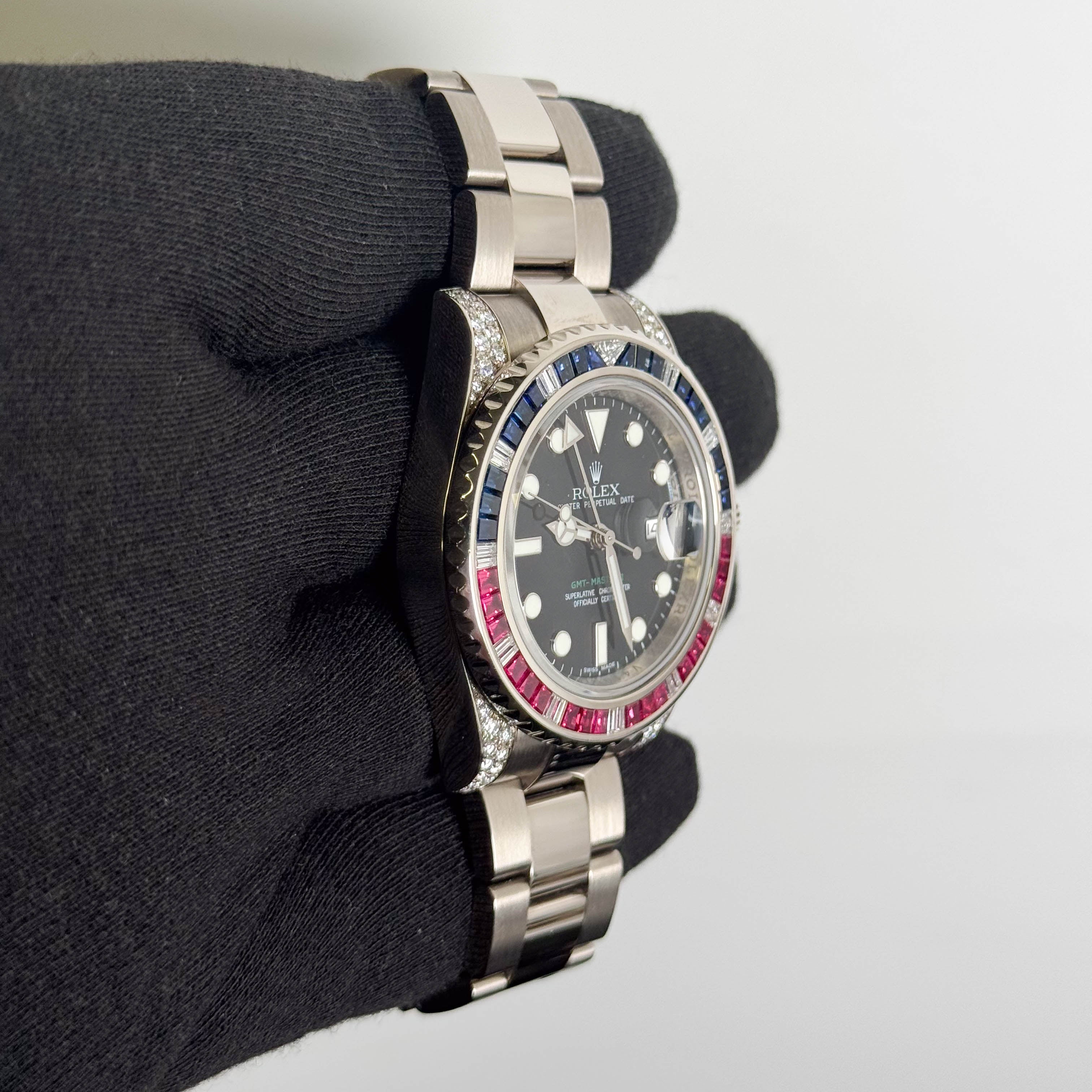 Rolex GMT Master II 40mm Black Dial Watch Ref# 116759SARU