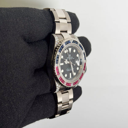 Rolex GMT Master II 40mm Black Dial Watch Ref# 116759SARU