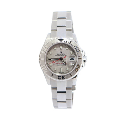 Rolex Lady Yacht Master 29mm Silver Dial Watch Ref# 169622 - Happy Jewelers Fine Jewelry Lifetime Warranty