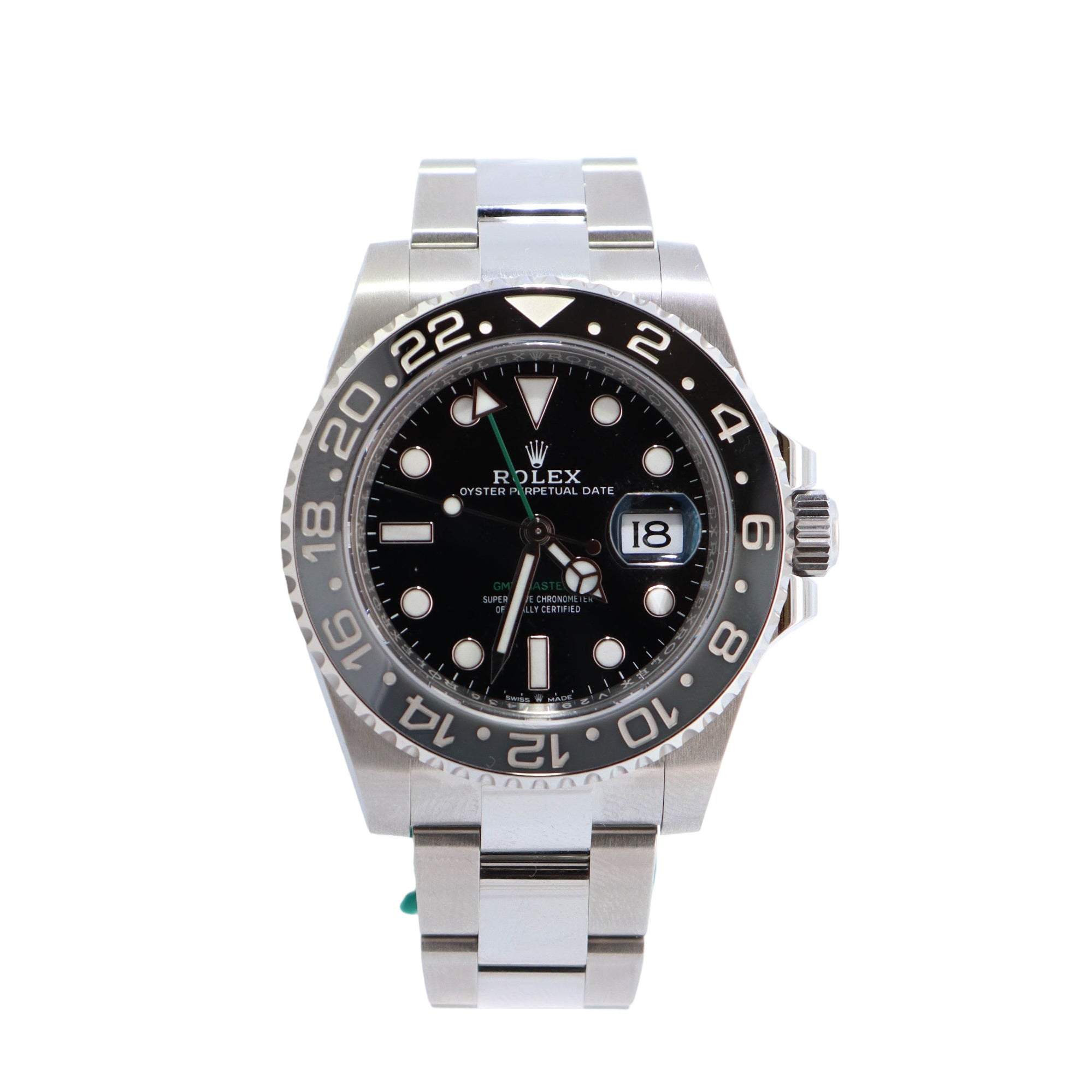 Rolex GMT Master II 40mm Black Dial Watch Ref# 126710GRNR - Happy Jewelers Fine Jewelry Lifetime Warranty