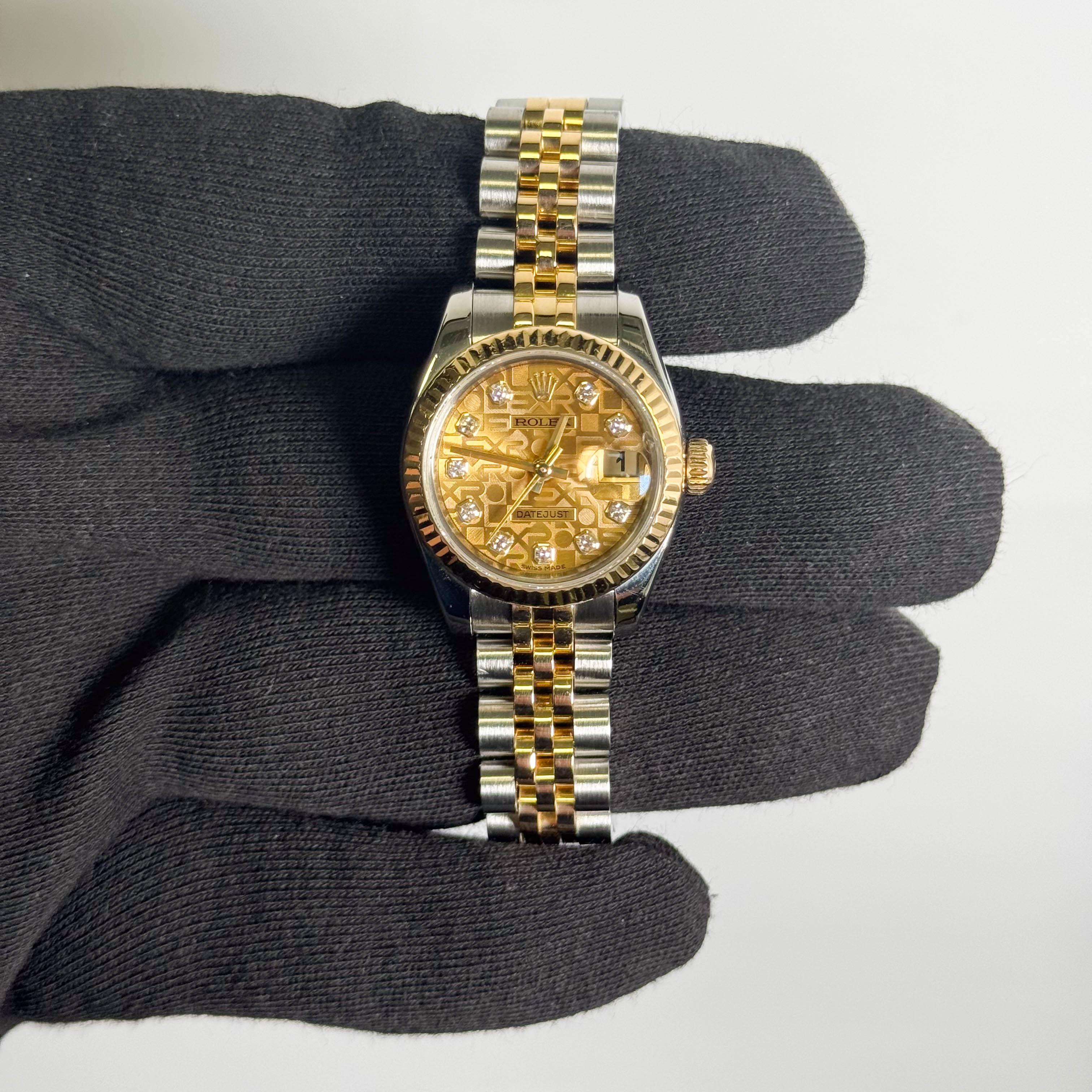 Rolex Datejust 26mm Champagne Dial Watch Ref# 179173