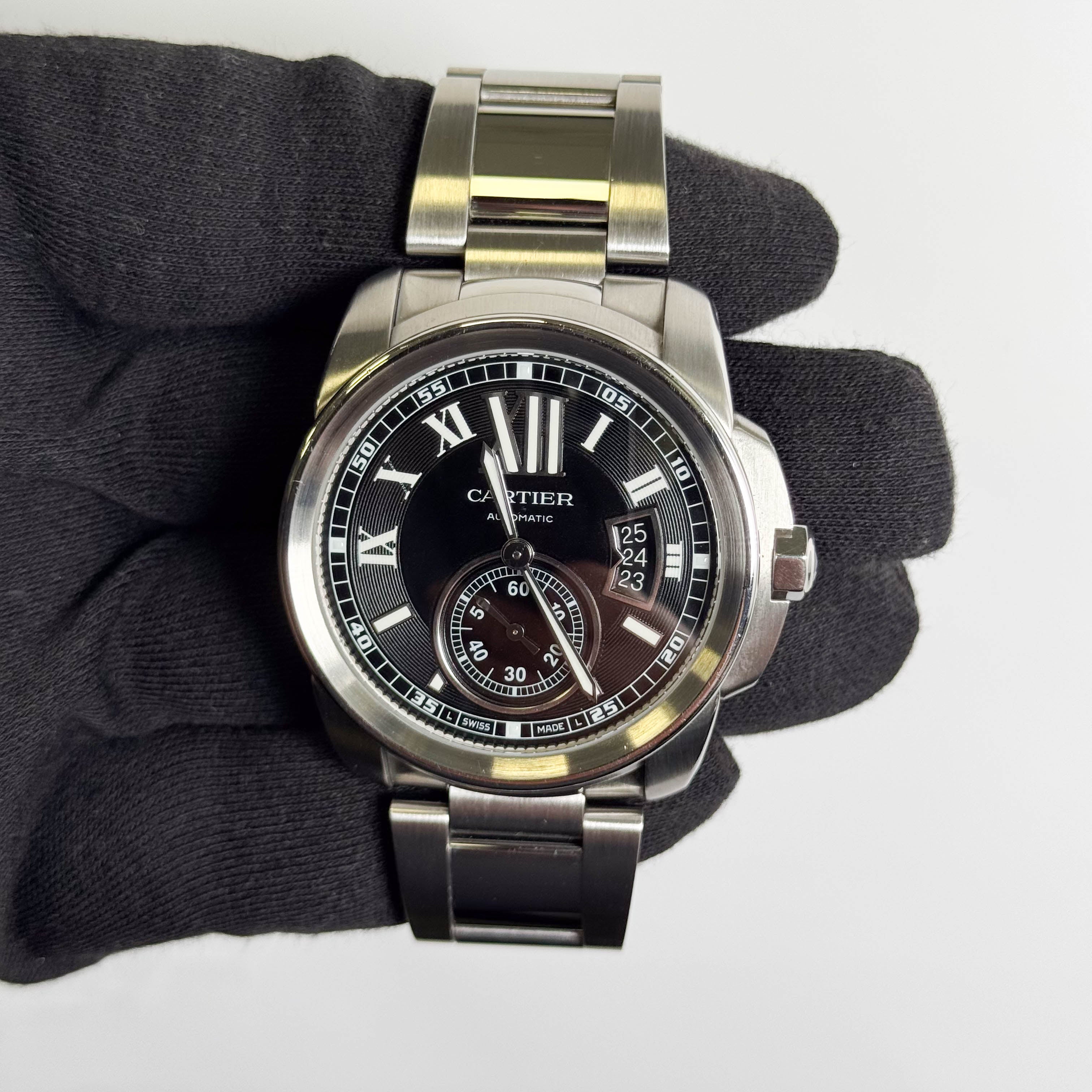 Cartier Calibre 42mm Black Dial Watch Ref# W7100016