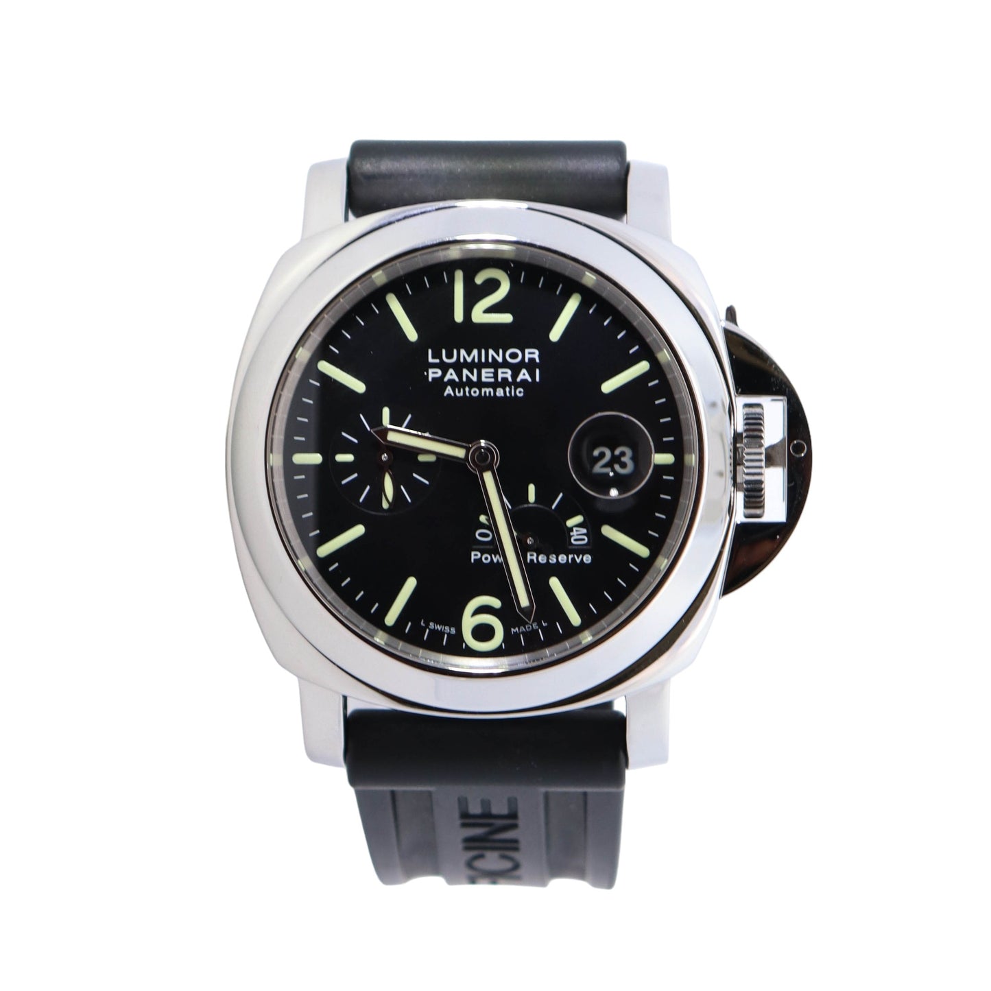 Panerai Luminor 44mm Black Dial Watch Ref# PAM00090