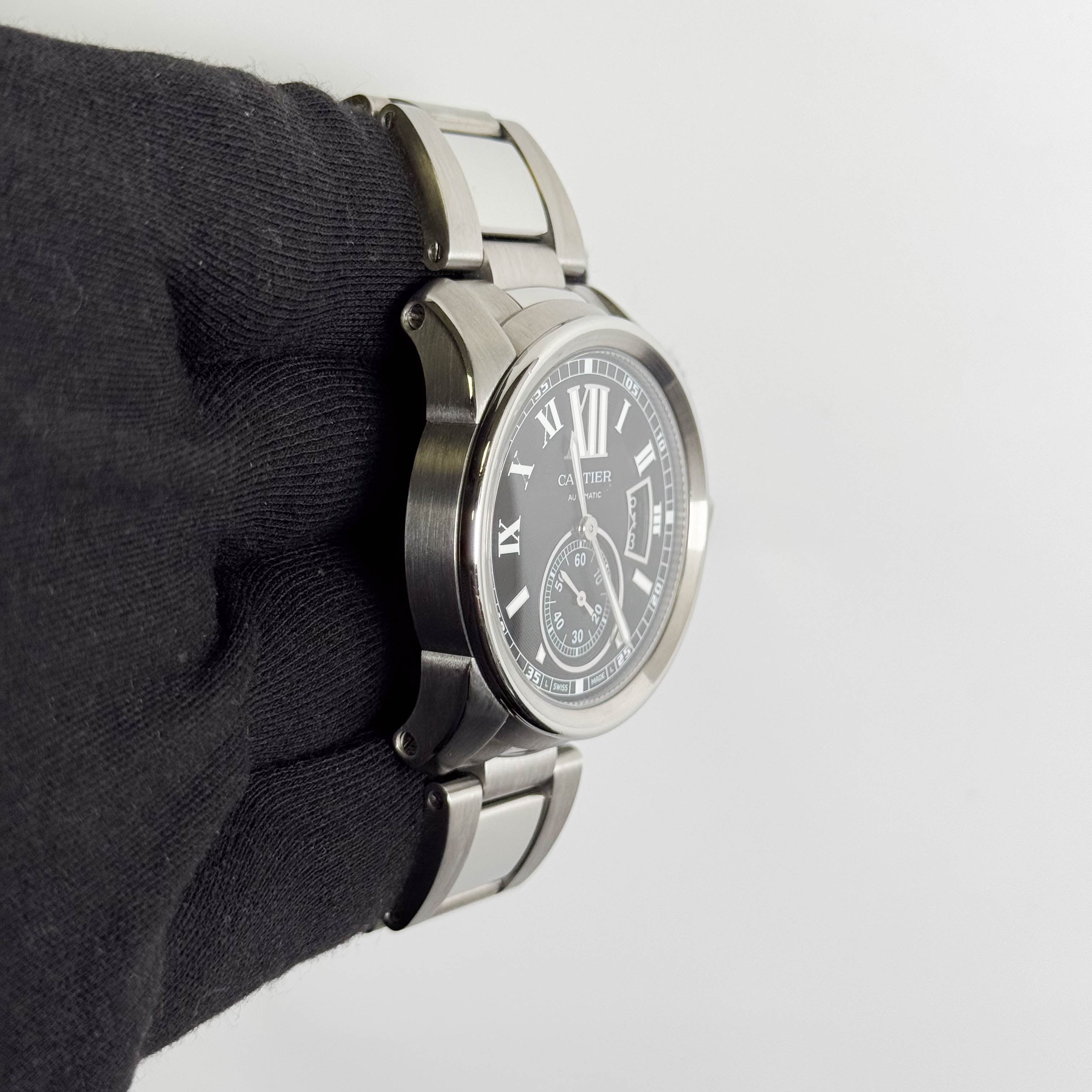 Cartier Calibre 42mm Black Dial Watch Ref# W7100016