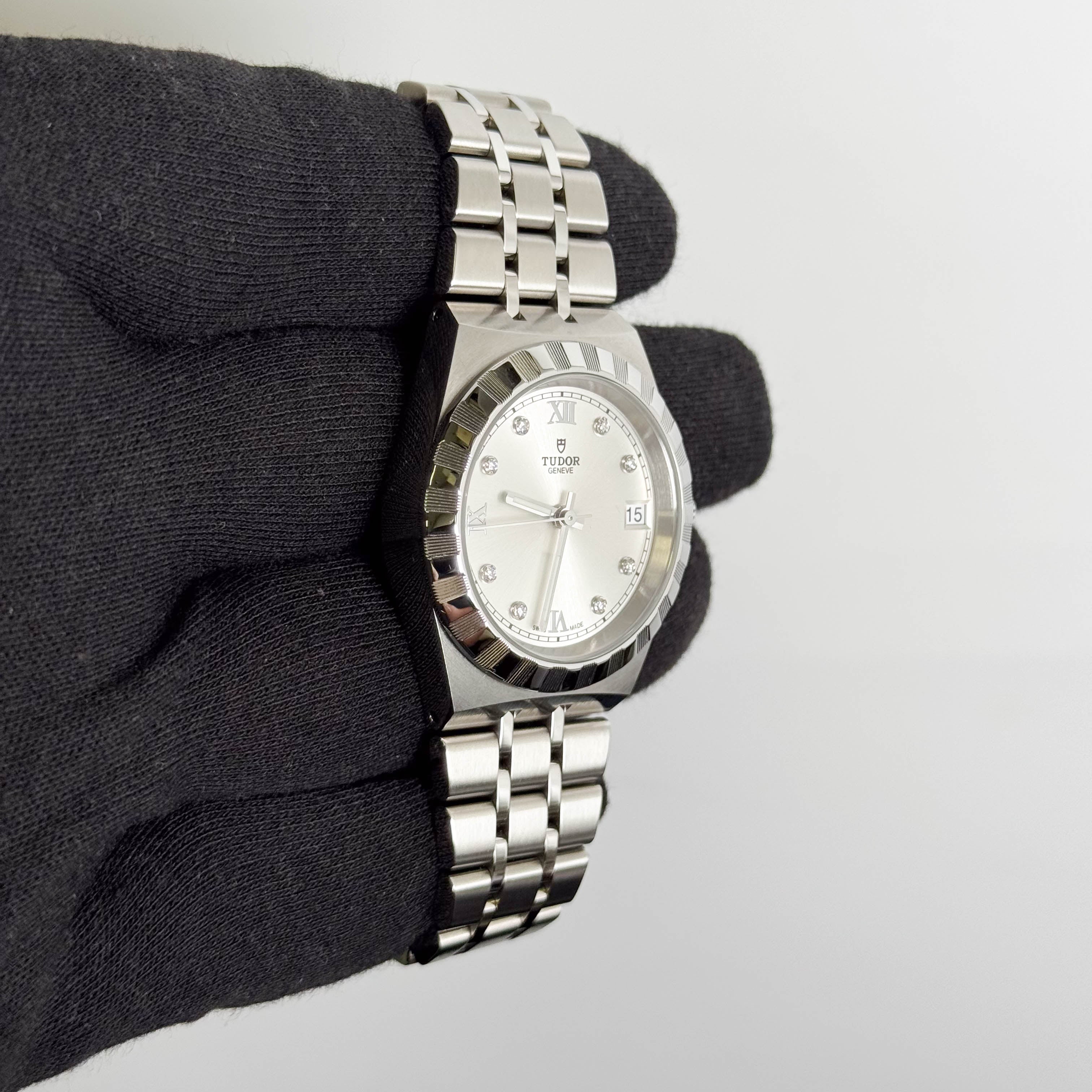 Tudor Royal 34mm Silver Dial Watch Ref# 28400