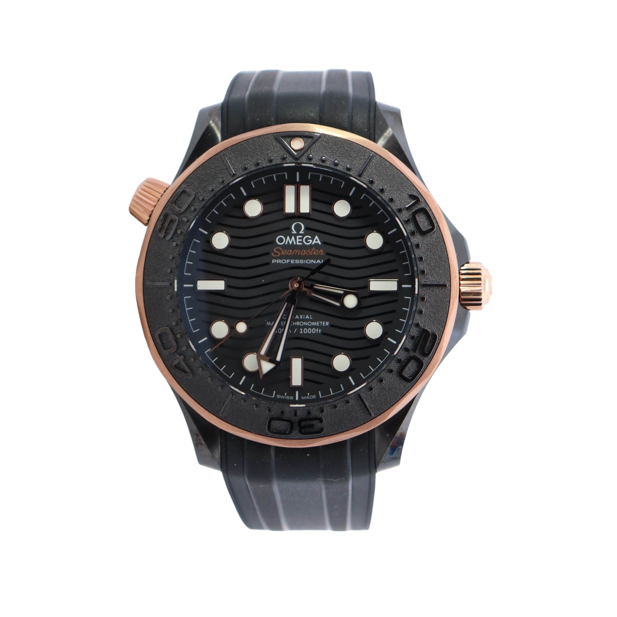 Omega Seamaster 43mm Black Dial Watch Ref# 210.62.44.20.01.001 - Happy Jewelers Fine Jewelry Lifetime Warranty