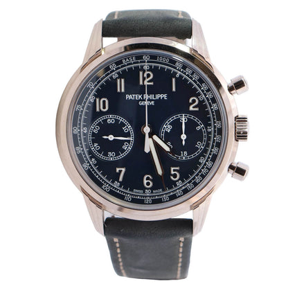 Patek Philippe Chronograph 41mm Blue Dial Watch Ref# 5172G-001 - Happy Jewelers Fine Jewelry Lifetime Warranty