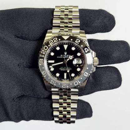 Rolex GMT-Master II 40mm Black Dial Watch Ref# 126710GRNR - Happy Jewelers Fine Jewelry Lifetime Warranty