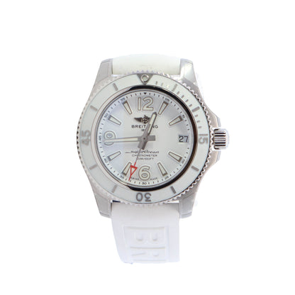 Breitling Lady Superocean 36mm White Dial Watch Ref# A17316 - Happy Jewelers Fine Jewelry Lifetime Warranty