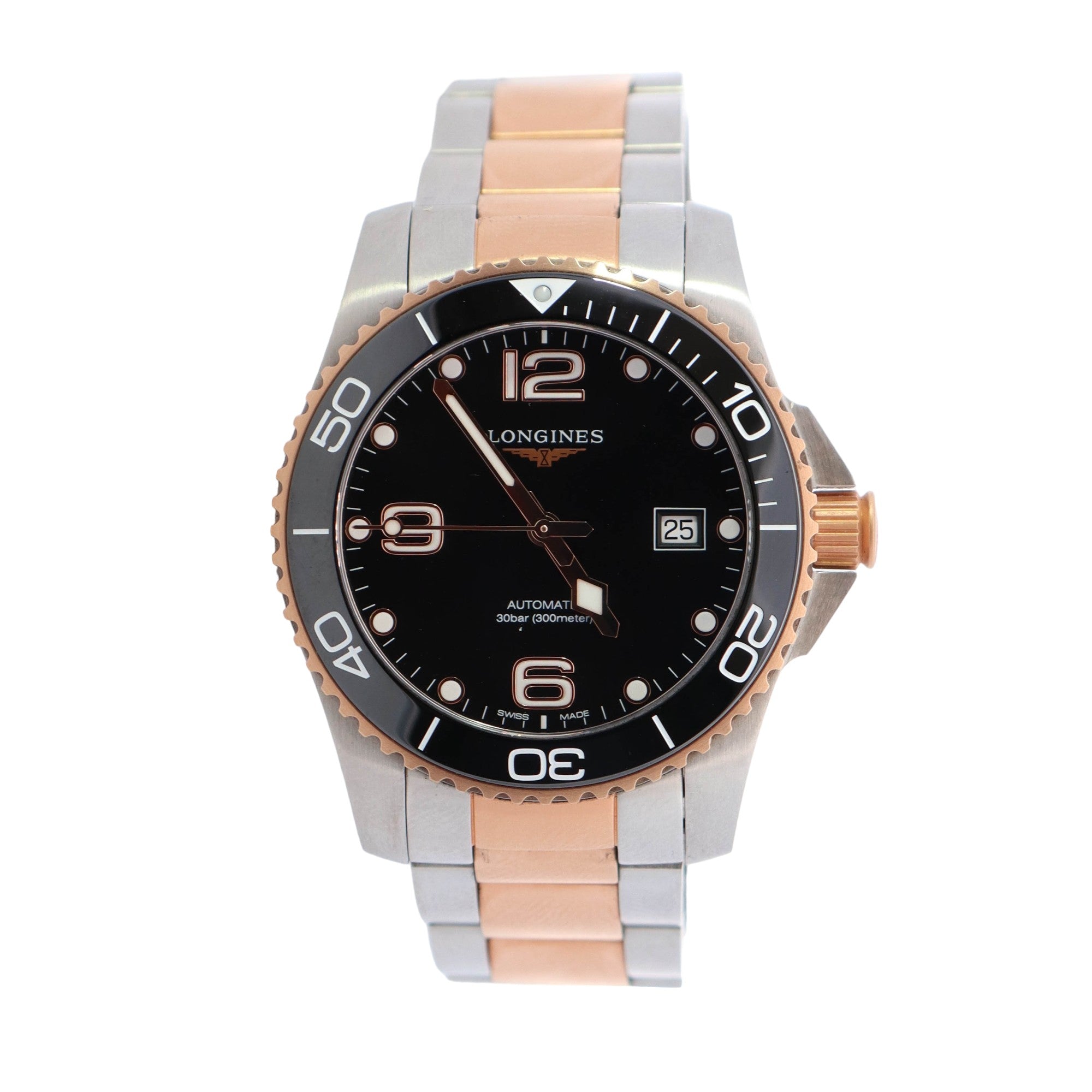 Longines Hyderoconquest 41mm Black Dial Watch Ref# L3.781.3.58.7 - Happy Jewelers Fine Jewelry Lifetime Warranty