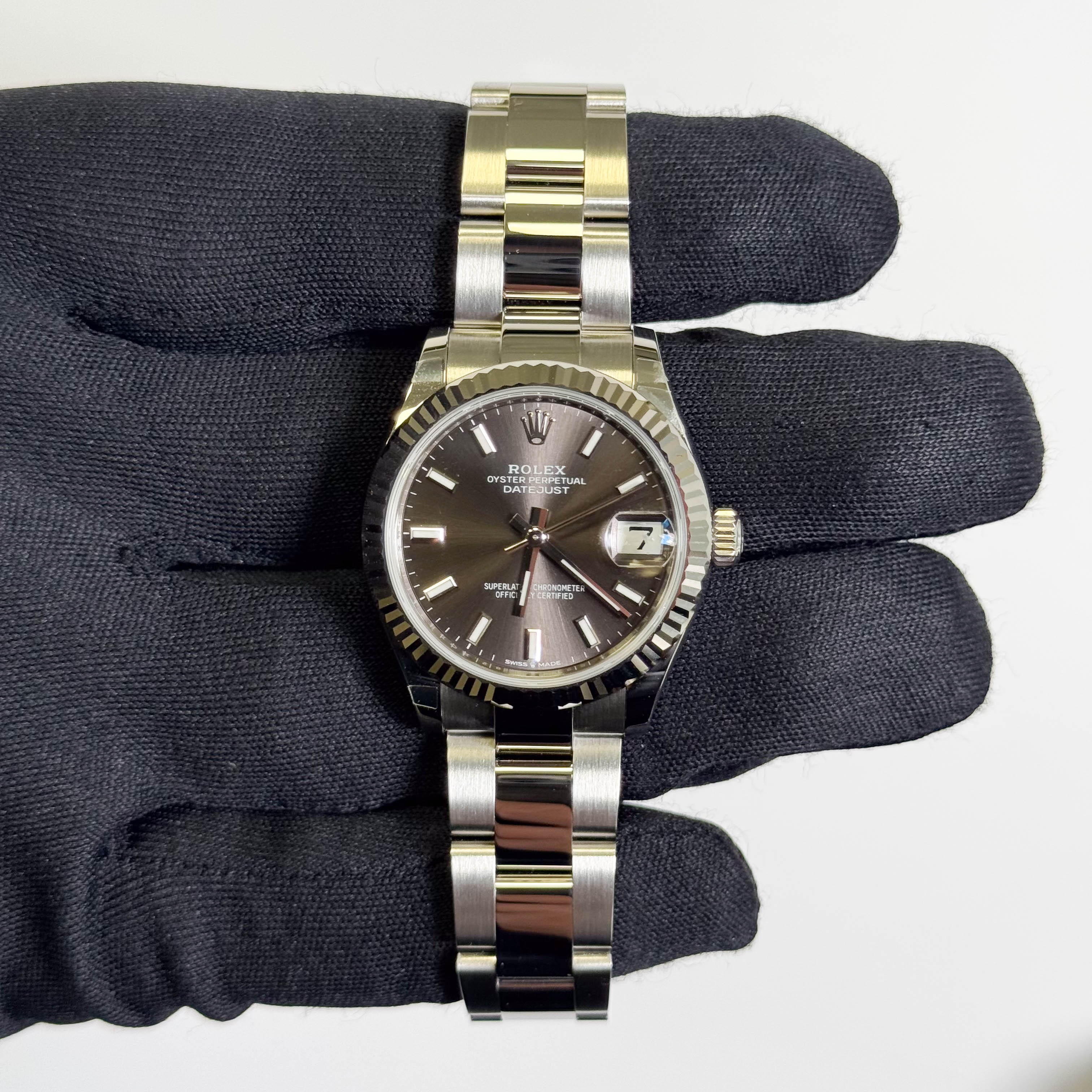 Rolex Datejust 31mm Grey Dial Watch Ref# 278274