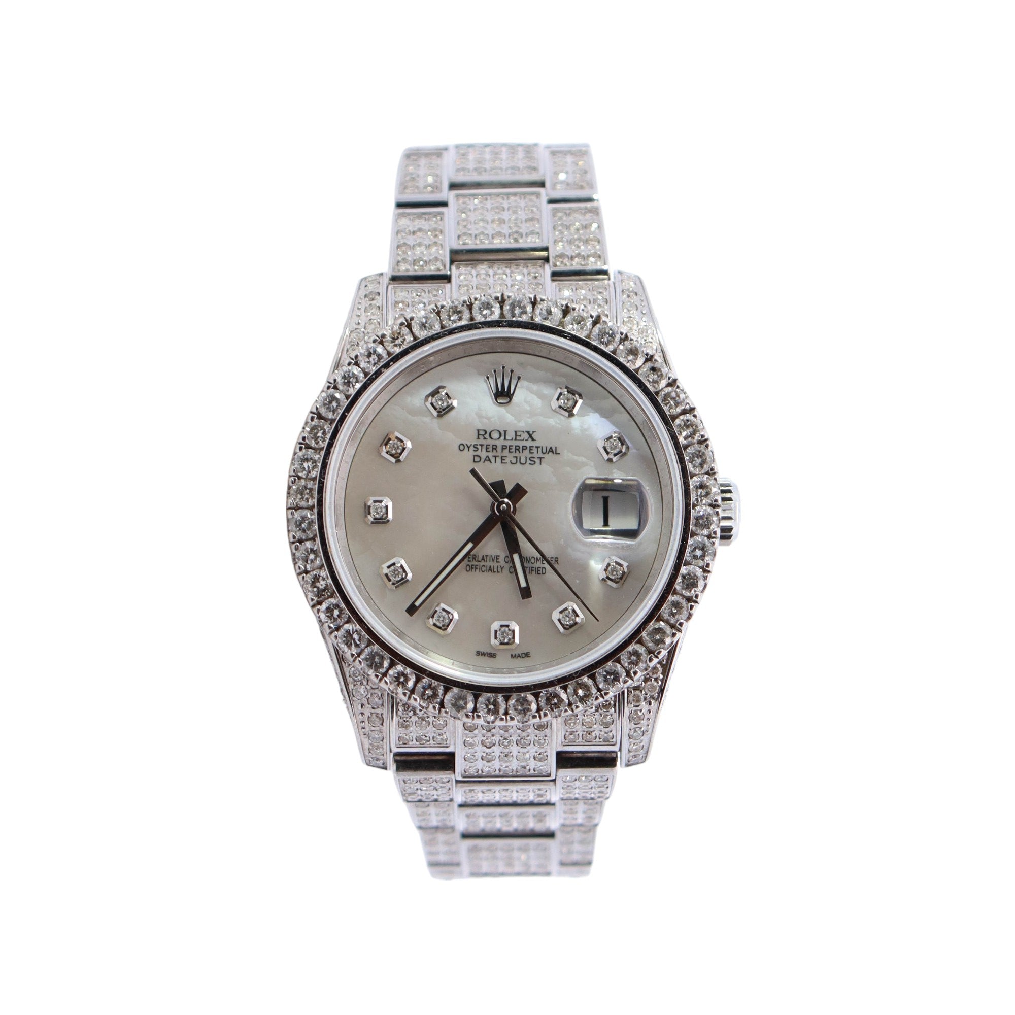 Rolex Datejust 36mm Custom MOP Dial Watch Ref# 116200 - Happy Jewelers Fine Jewelry Lifetime Warranty