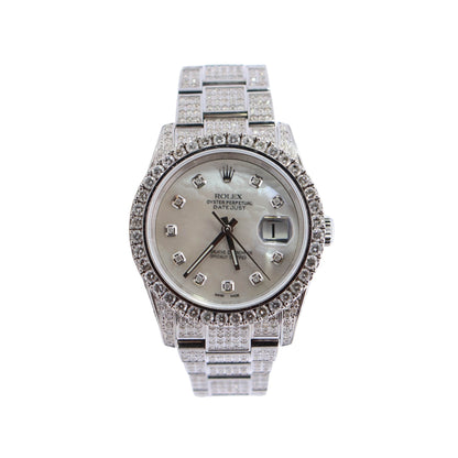 Rolex Datejust 36mm Custom MOP Dial Watch Ref# 116200 - Happy Jewelers Fine Jewelry Lifetime Warranty