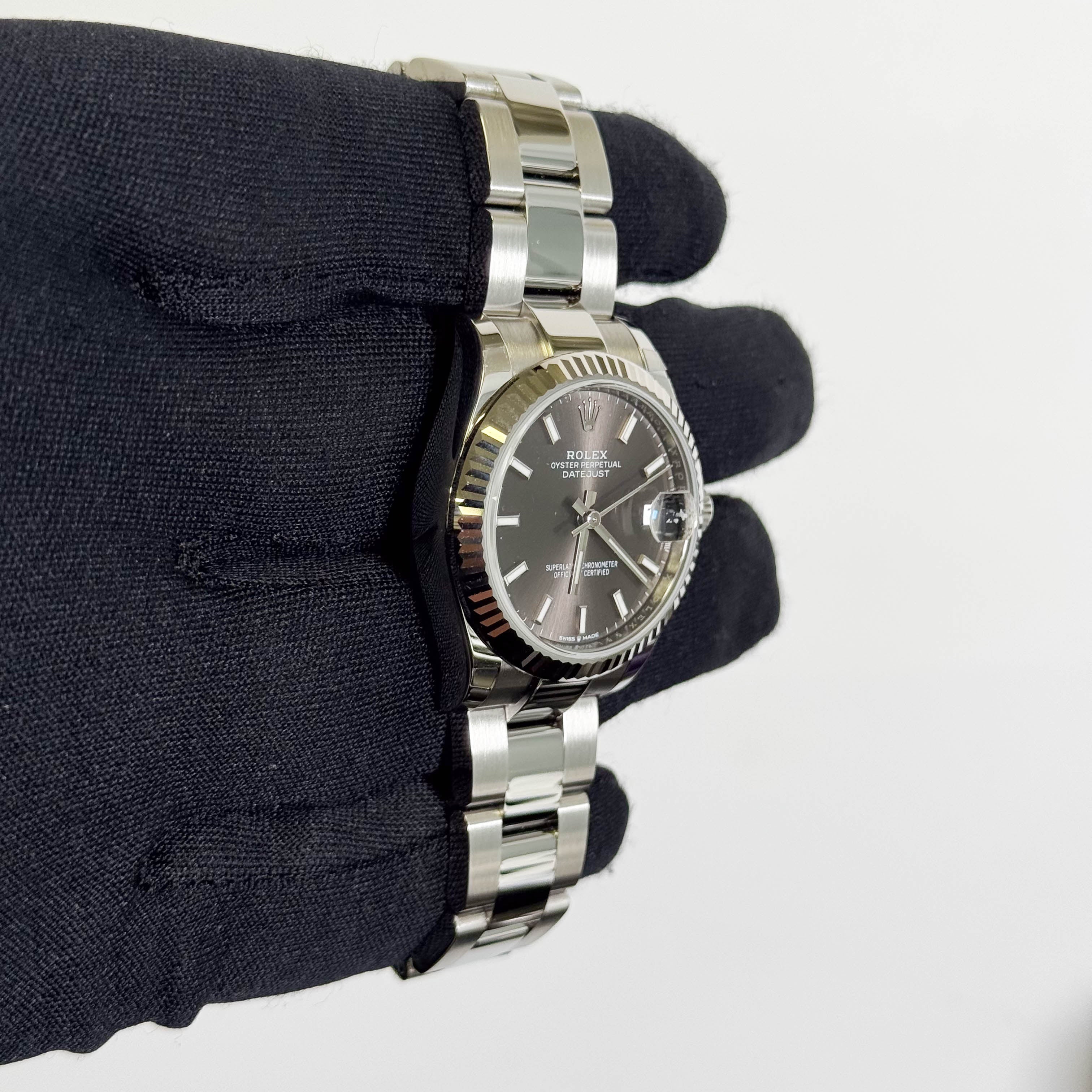 Rolex Datejust 31mm Grey Dial Watch Ref# 278274