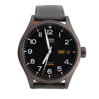 Oris Propilot 45mm Black Dial Watch Ref# 01 752 7698 4284-Set - Happy Jewelers Fine Jewelry Lifetime Warranty