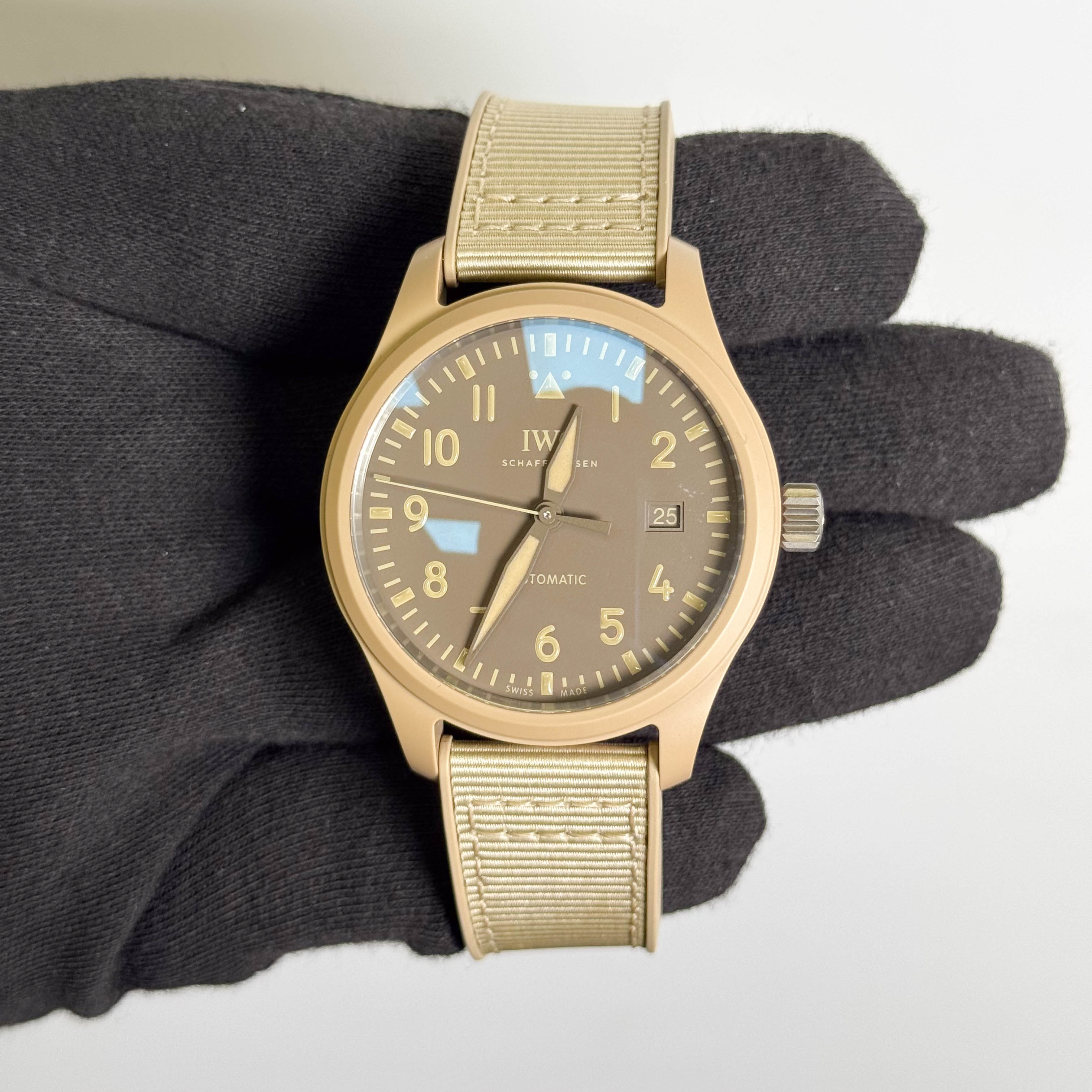 IWC Pilot "Top Gun" Mojave Desert 41mm  Brown Dial Watch Ref# IW328106