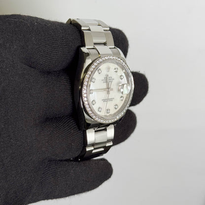 Rolex Datejust 36mm Mother Of Pearl Dial Watch Ref# 116234