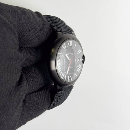 Cartier Ballon Bleu 42mm Black Dial Watch Ref# WSBB0015