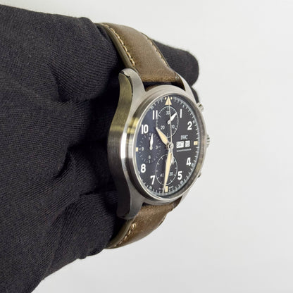 IWC Pilot Spitfire 41mm Black Dial Watch Ref# IW387901