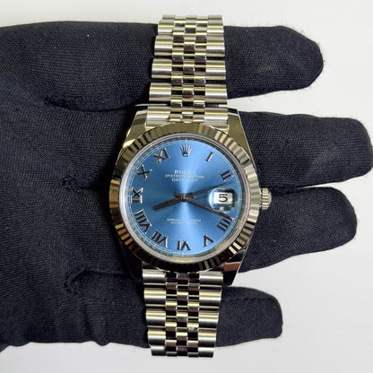 Rolex Datejust 41mm Blue Dial Watch Ref# 126334 - Happy Jewelers Fine Jewelry Lifetime Warranty