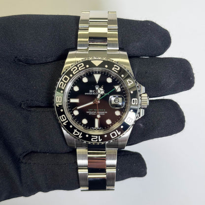 Rolex GMT-Master II 40mm Black Dial Watch Ref# 116710LN - Happy Jewelers Fine Jewelry Lifetime Warranty
