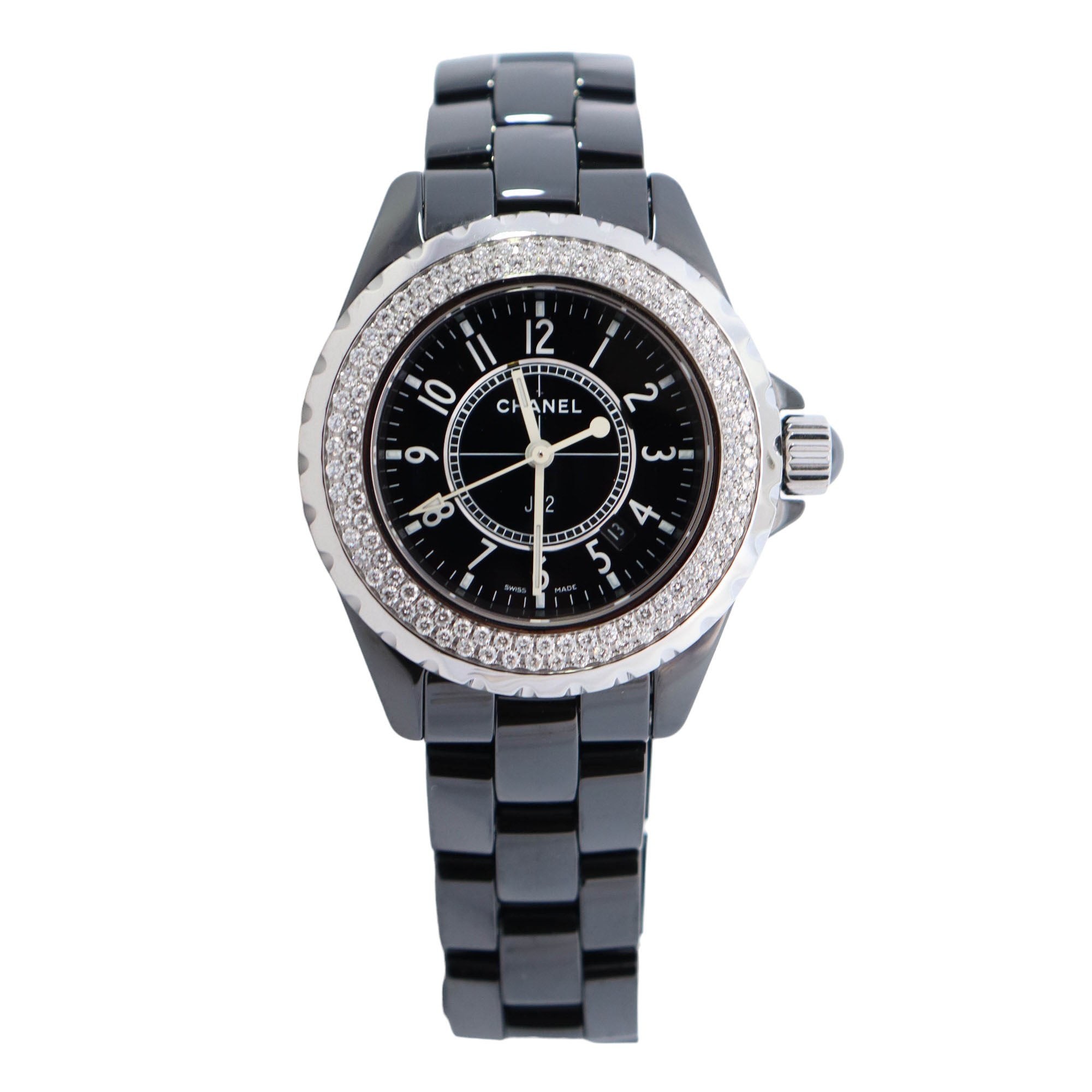 Chanel J12 38mm Black Dial Watch Ref# H0950 - Happy Jewelers Fine Jewelry Lifetime Warranty
