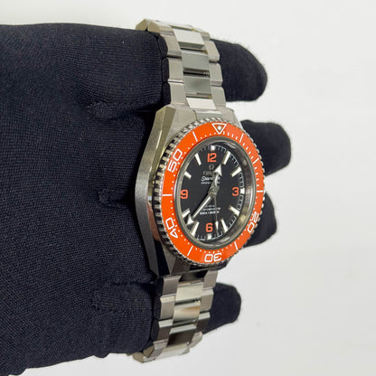 Omega Seamaster Planet Ocean Stainless Steel 42mm Black Stick Dial Watch Ref# 217.30.42.21.01.003 - Happy Jewelers Fine Jewelry Lifetime Warranty
