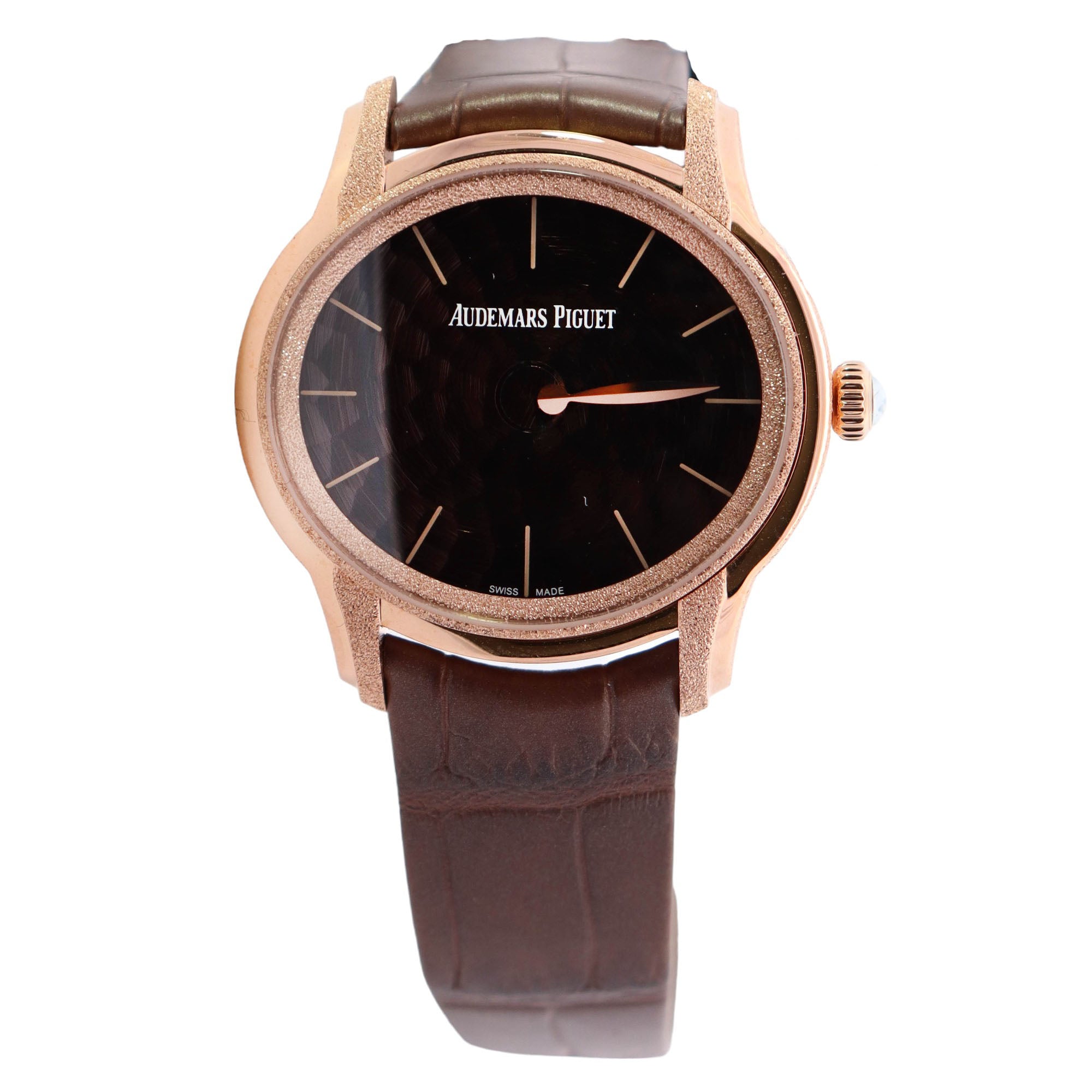 Audemars Piguet Millenary 39.5mm Brown Dial Ref# 77266OR.GG.A823CR.01 - Happy Jewelers Fine Jewelry Lifetime Warranty
