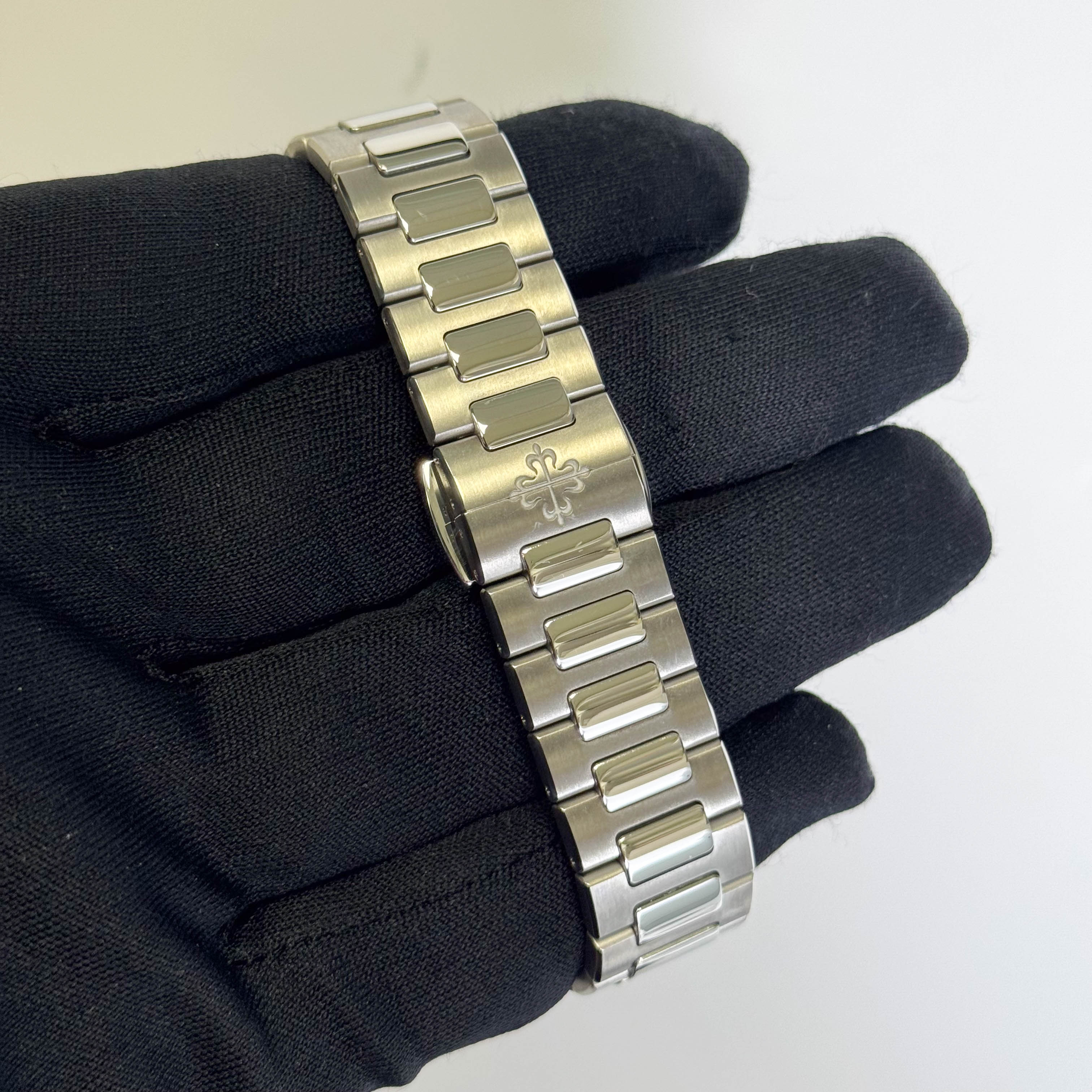 Patek Philippe Nautilus Stainless Steel 35mm Grey Arabic & Stick Dial Watch Reference# 7118/1A-011