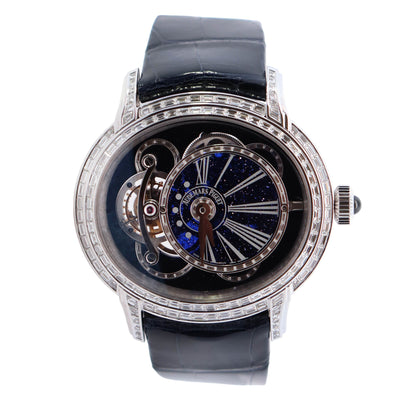 Audemars Piguet Millenary 45mm Skeleton Dial Ref# 26381BC.ZZ.D312CR.01 - Happy Jewelers Fine Jewelry Lifetime Warranty