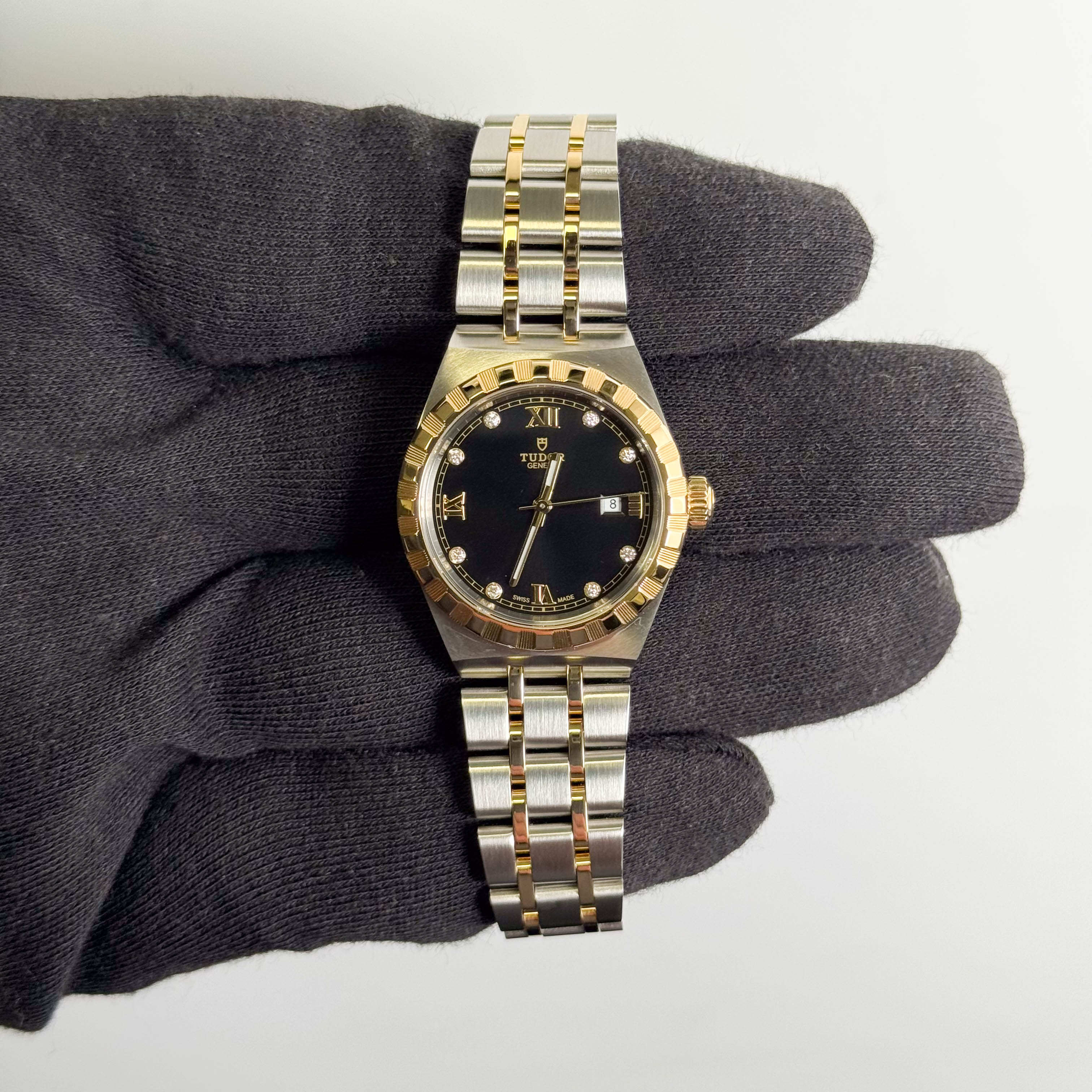 Tudor Royal 28mm Black Dial Watch Ref# 28303