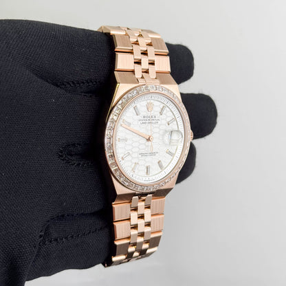 Rolex Land-Dweller 40mm White Dial Watch Ref# 127385TBR