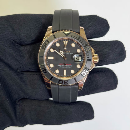 Rolex Yacht-Master 40mm Black Dial Watch Ref# 116655 - Happy Jewelers Fine Jewelry Lifetime Warranty