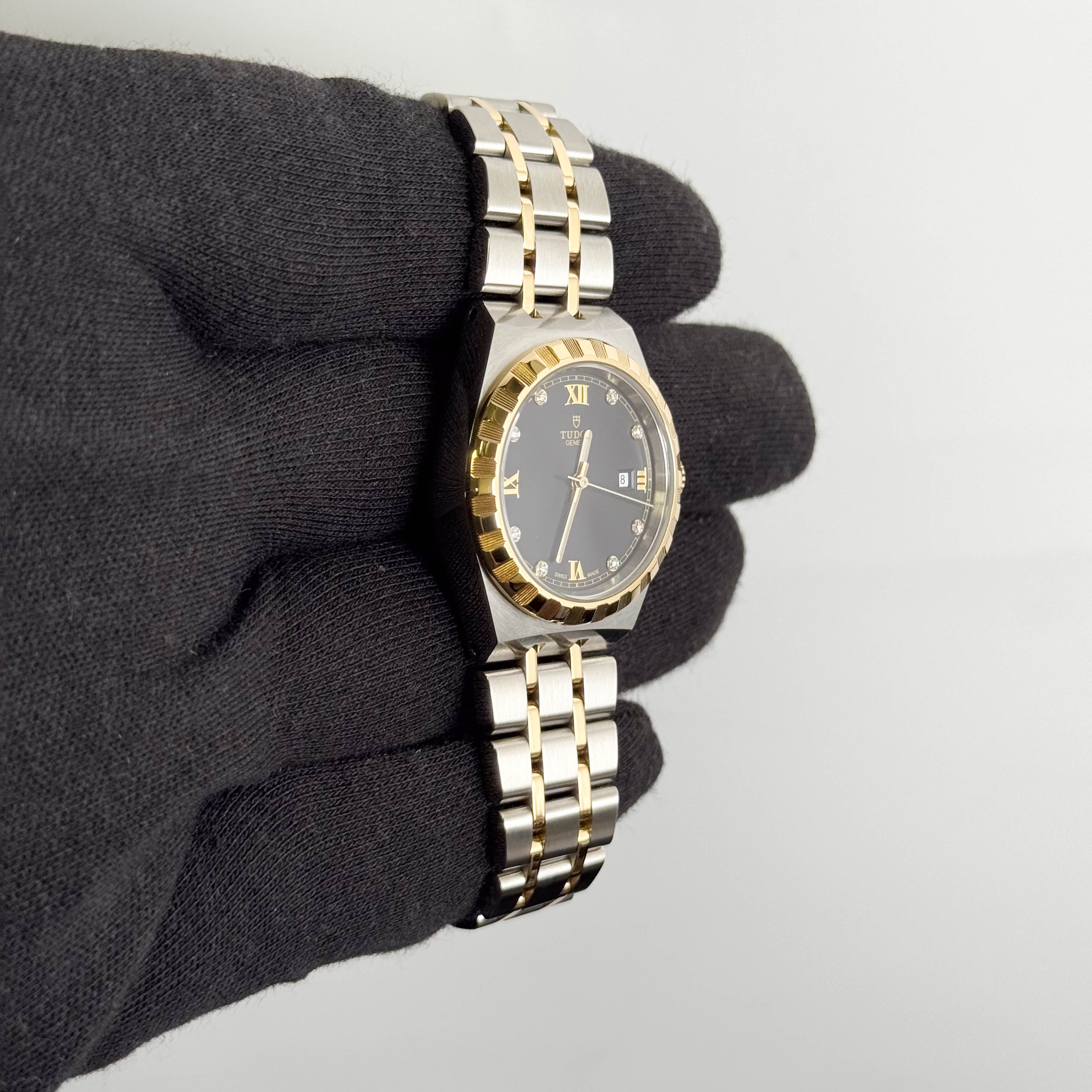 Tudor Royal 28mm Black Dial Watch Ref# 28303