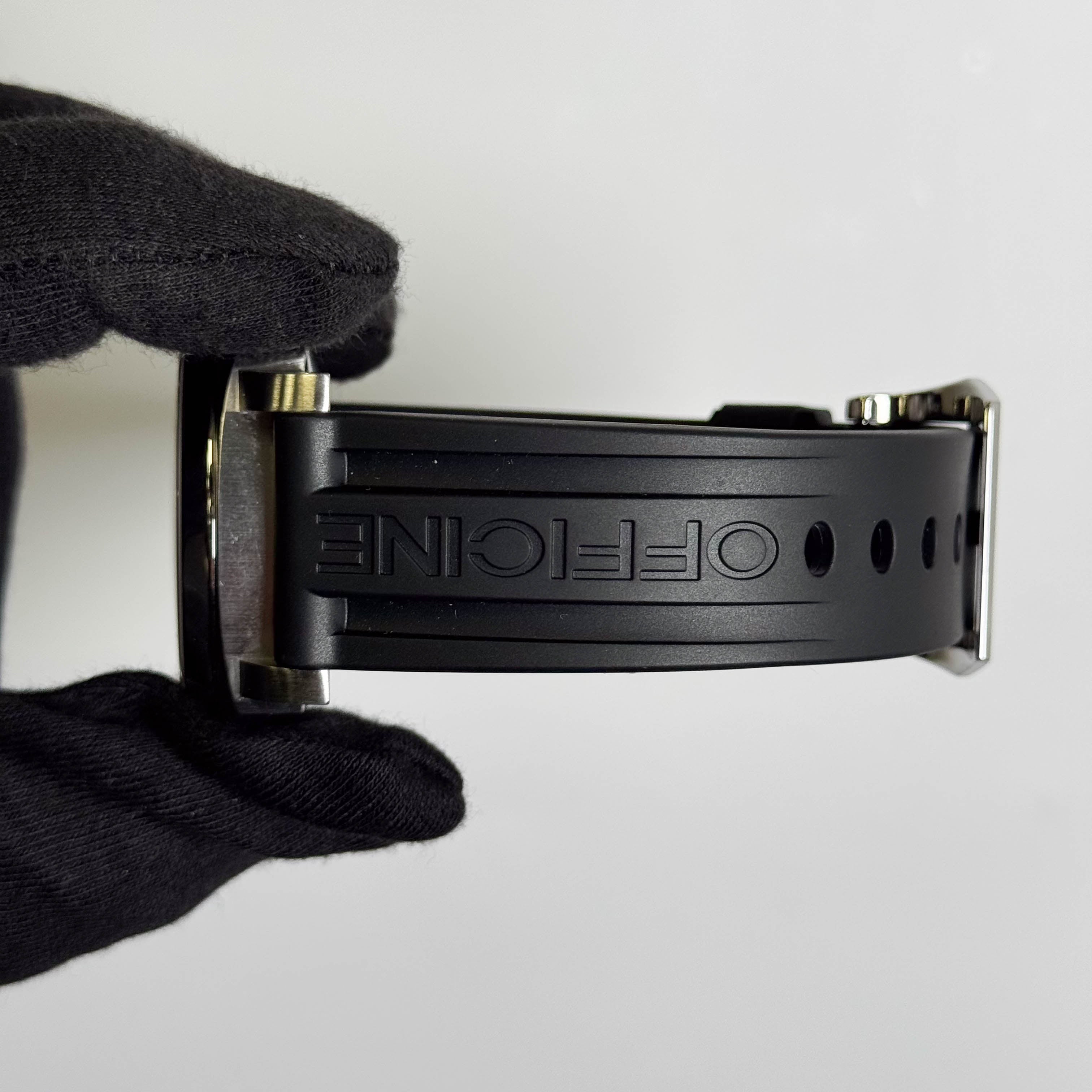 Panerai Luminor Marina Acciaio 44mm Black Dial Watch Ref# PAM00164