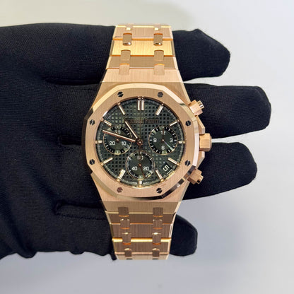 Audemars Piguet Royal Oak 41mm Green Dial Watch Ref# 26240OR.OO.1320OR.08 - Happy Jewelers Fine Jewelry Lifetime Warranty