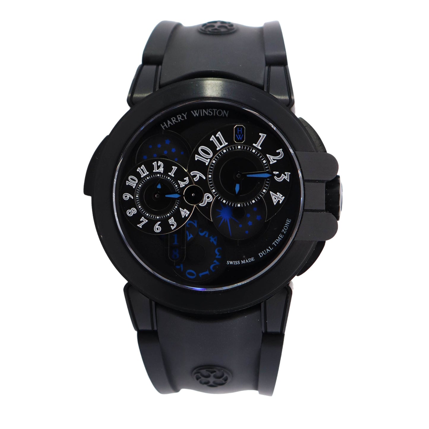 Harry Winston Ocean 44mm Black Dial Watch Ref# OCEATZ44ZZ007