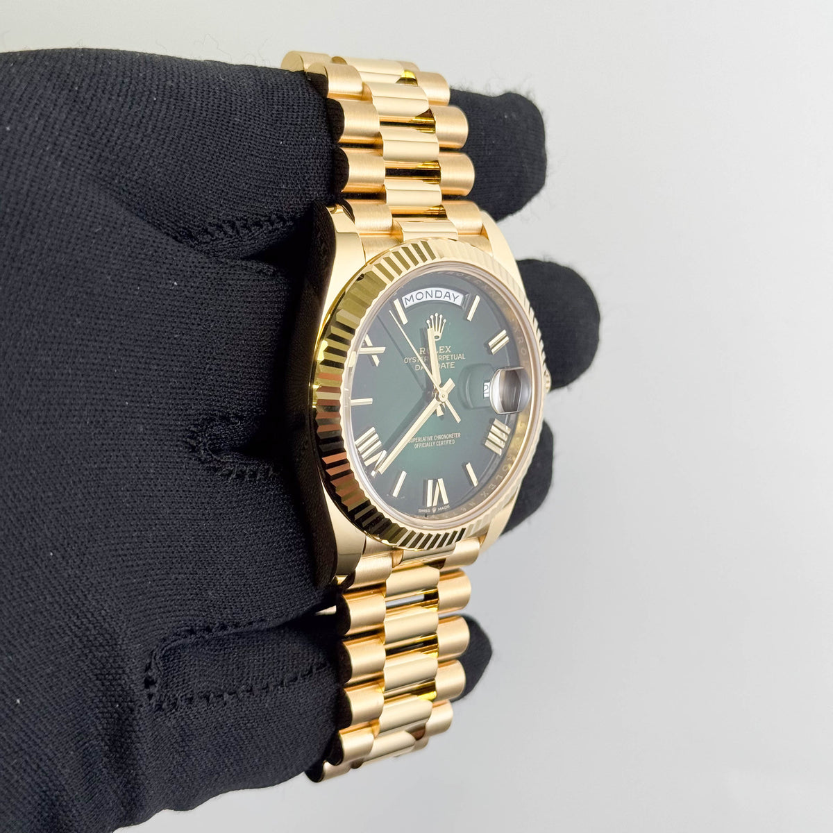 Rolex Day-Date 40mm Ombre Green Dial Ref# 228238