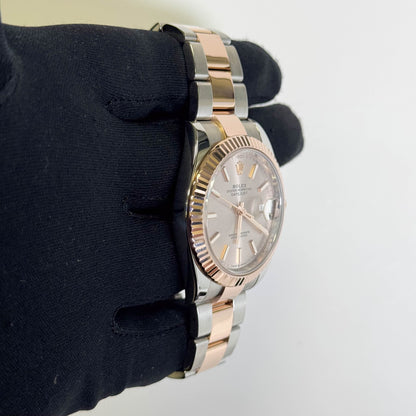 Rolex Datejust 41mm Sundust Pink Dial Watch Ref# 126331 - Happy Jewelers Fine Jewelry Lifetime Warranty