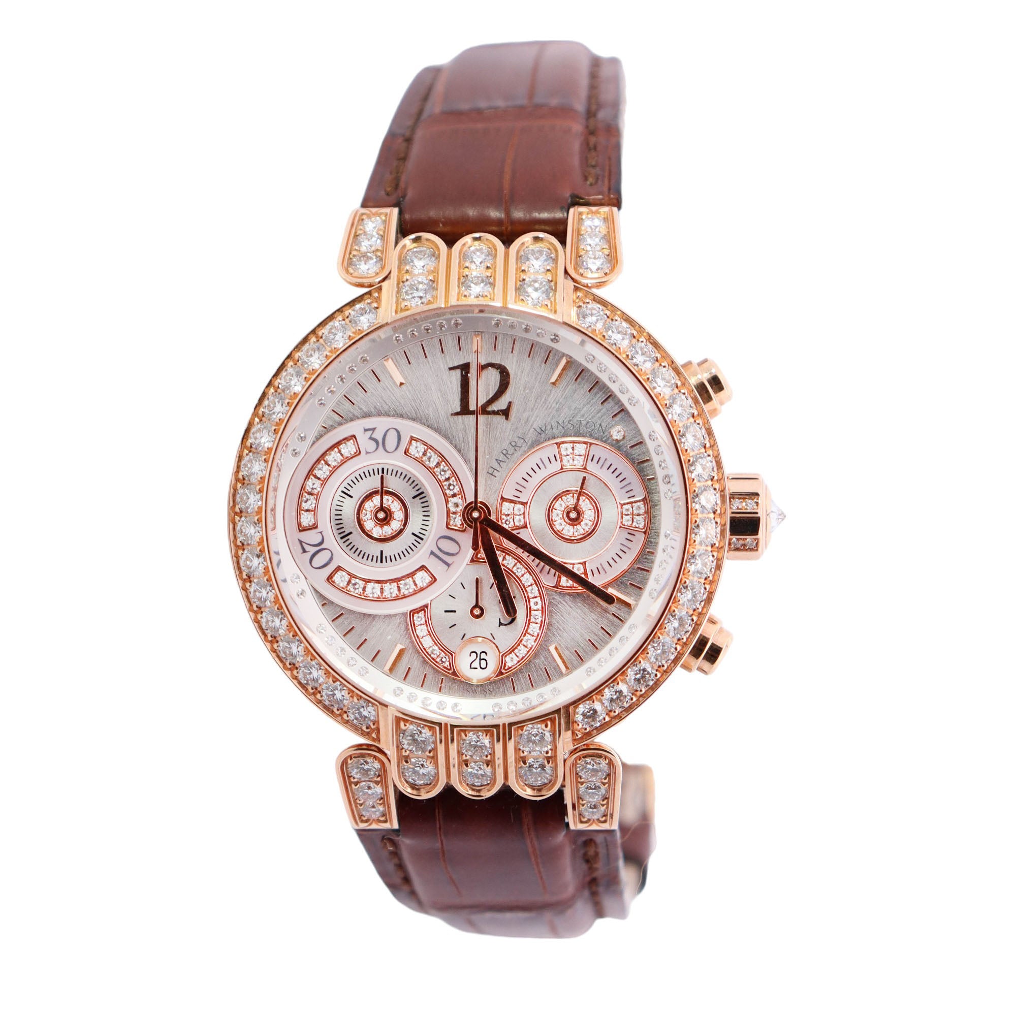 Harry Winston Premier 39mm Silver Dial Watch Ref# PREACH39RR002 - Happy Jewelers Fine Jewelry Lifetime Warranty